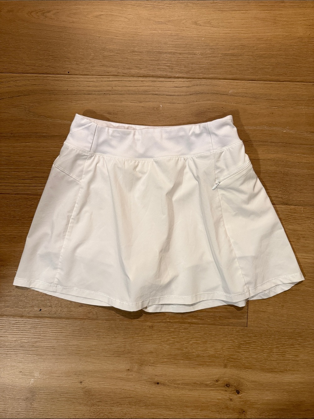 Girls White Athletic Skirt